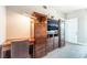 Custom dark wood built-ins create an inviting home office space and provide ample storage solutions at 322 Karen Ave # 2201, Las Vegas, NV 89109