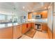 Modern kitchen features granite countertops, stainless steel appliances, and ample cabinet space at 322 Karen Ave # 2201, Las Vegas, NV 89109