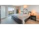 Comfortable main bedroom with a king-sized bed and a private balcony at 322 Karen Ave # 2201, Las Vegas, NV 89109