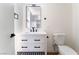 Bright bathroom with white vanity, sleek fixtures, and modern design at 3320 Osage Ave, Las Vegas, NV 89101