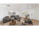 Bright living room featuring modern decor, hardwood floors, and recessed lighting at 3320 Osage Ave, Las Vegas, NV 89101