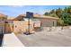 Home exterior featuring desert landscaping and a covered porch at 3360 National Ave, Pahrump, NV 89048