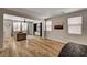 Bright living room showcasing wood floors, built-in shelving, and lots of natural light at 401 Sonoma Valley St, Las Vegas, NV 89144