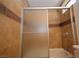Bathroom features a glass-enclosed shower and tile surround at 4354 Thorndale Pl, Las Vegas, NV 89103