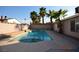 Beautiful backyard pool perfect for a relaxing swim at 4354 Thorndale Pl, Las Vegas, NV 89103