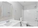 Bright bathroom featuring a shower-tub combo with a white vanity at 5116 Iron Crossing Ave, Las Vegas, NV 89131