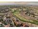 Expansive aerial view of golf course winding through community at 6 Yorkridge Ct, Henderson, NV 89052