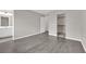 View of bedroom connecting to bathroom and walk in closet with modern floors at 6284 Anticline Ave, Las Vegas, NV 89139