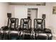 Home theater features reclining leather seats with cup holders and speakers at 7607 Boca Raton Dr, Las Vegas, NV 89113