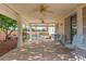Enjoy outdoor living on this covered patio overlooking the backyard pool at 977 Courtney Valley St, Henderson, NV 89052