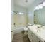 Bright bathroom featuring a shower-tub combination and vanity sink at 9821 Sedona Shrine Ave, Las Vegas, NV 89148