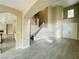 Open-concept living room with high ceilings and hardwood floors at 9821 Sedona Shrine Ave, Las Vegas, NV 89148