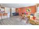 Bright, stylish living space with modern furnishings, a cozy seating area, and an open layout connected to the kitchen at , North Las Vegas, NV 89084