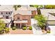 Aerial view of a two-story stucco home in a neatly planned community with well-maintained landscaping at 11274 Civita St, Las Vegas, NV 89141