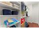 Organized closet space with shelves, perfect for storage and keeping belongings tidy at 11274 Civita St, Las Vegas, NV 89141
