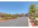 Gated community entrance with well-maintained landscaping and tidy street at 1130 Blissful Plains Ave, North Las Vegas, NV 89086