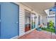 A modern back patio with turf and cozy swing at 1190 E Carson Ave, Las Vegas, NV 89101