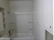 Bright bathroom with a shower-tub combo and additional storage at 1405 Vegas Valley Dr # 360, Las Vegas, NV 89169