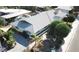 Aerial view of a single-story home highlighting its spacious lot, landscaped yard, and charming neighborhood at 1819 Beverly Way, Las Vegas, NV 89104