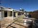 Backyard with patio, outdoor seating, and built-in barbeque at 1819 Beverly Way, Las Vegas, NV 89104