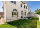 Backyard featuring well maintained lawn, patio area and basketball court at 2090 Eaglepath Cir, Henderson, NV 89074