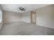 Spacious bedroom featuring plush carpeting and a modern ceiling fan at 2603 Savannah Springs Ave, Henderson, NV 89052