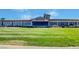 Beautiful clubhouse with large windows and manicured lawns at 2603 Savannah Springs Ave, Henderson, NV 89052