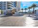 Upscale condo with covered valet, circular drive, lush landscape, and modern design at 2700 Las Vegas Blvd # 610, Las Vegas, NV 89109
