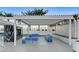 Inviting outdoor lounge area with comfortable seating and stylish pergola at 2700 Las Vegas Blvd # 610, Las Vegas, NV 89109