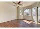 Bedroom with hard wood flooring, natural light, and bay windows at 2725 Cool Lilac Ave, Henderson, NV 89052