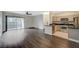 This modern interior features an open layout with a kitchen and living room, perfect for entertaining guests or Gathering at 2900 Sunridge Heights Pkwy # 518, Henderson, NV 89052