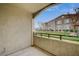 A small patio overlooks community landscaping at 2900 Sunridge Heights Pkwy # 518, Henderson, NV 89052
