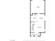 Detailed floor plan showcasing the layout of the first floor, including kitchen, living room, and garage at 3132 Cartanda Ave, Henderson, NV 89044