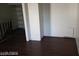 Bright storage area with new wood-look floors, and built-in shelving for optimal organization and storage at 4770 Topaz St # 79, Las Vegas, NV 89121