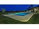 A private outdoor pool boasts a spa and an expansive pool deck that are ideal for outdoor lounging and entertaining at 5030 Spanish Hills Dr, Las Vegas, NV 89148