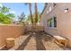 View of the backyard space with a low maintenance landscape, perfect for outdoor activities at 5615 Calais Ct, Las Vegas, NV 89118