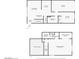 Detailed floor plan showcasing the layout of the home, including dimensions of each room, closets, and stairs at 5615 Calais Ct, Las Vegas, NV 89118