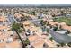 Wide aerial shot of the neighborhood highlighting diverse homes, mature trees, and easy access to city amenities at 8316 Joseph Cary Ct, Las Vegas, NV 89145