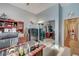 Spacious home office features a large desk and mirrored closet doors at 9092 National Park Dr, Las Vegas, NV 89178
