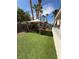Well-manicured backyard featuring a gazebo and lush artificial turf, ideal for relaxation and gatherings at 9485 Supernova Ct, Las Vegas, NV 89123