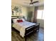 Comfortable bedroom featuring stylish ceiling fan, neutral walls and decor at 9485 Supernova Ct, Las Vegas, NV 89123