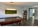 This inviting game room features a sleek pool table and modern décor at 9485 Supernova Ct, Las Vegas, NV 89123