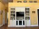 Living room featuring built in shelving and cabinets for ample storage space at 9753 Arrowcrest Ave, Las Vegas, NV 89147