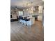 Spacious kitchen features a center island, stainless appliances, and an open layout to the living area at , Henderson, NV 89002