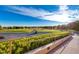 View of Highland Falls Golf Course from elevated patio area on a sunny day at 10125 Hope Island Dr, Las Vegas, NV 89134