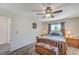 Spacious main bedroom with wood floors, natural light, and ample room at 1028 Dodger Blue Ave, Las Vegas, NV 89123