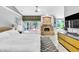 Main bedroom with a marble fireplace and a large sliding glass door that leads to a patio at 108 Quail Run Rd, Henderson, NV 89014