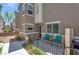 Inviting townhome with a cozy, gated front patio, perfect for enjoying outdoor living at 12348 Golden Wreath Rd # 1, Las Vegas, NV 89183
