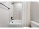 Clean bathroom with a shower-tub combo at 171 Palm Fox Ct, Henderson, NV 89011