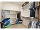 Spacious walk-in closet with ample shelving and storage space at 171 Palm Fox Ct, Henderson, NV 89011